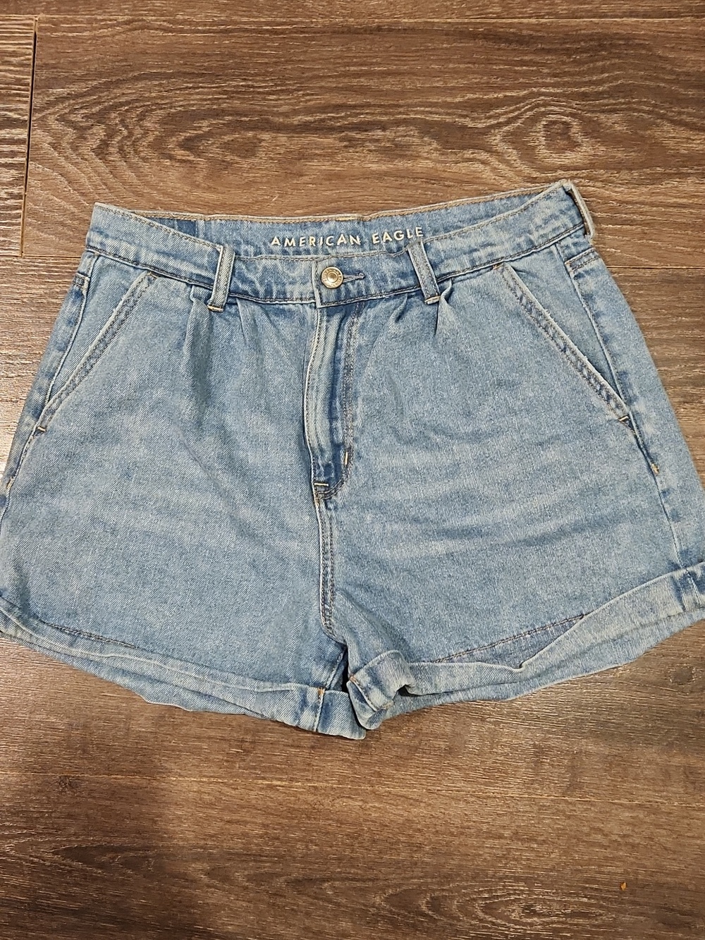 American Eagle Outfitters Light Blue Denim Jean Shorts